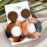 Autumn Flame - Statement Dangle Earring