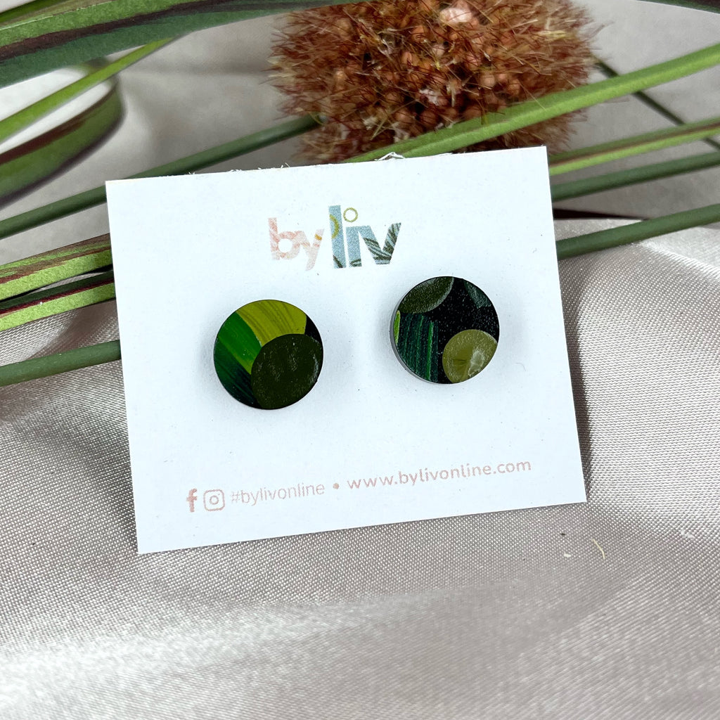 Verdant Soul Stud Earrings