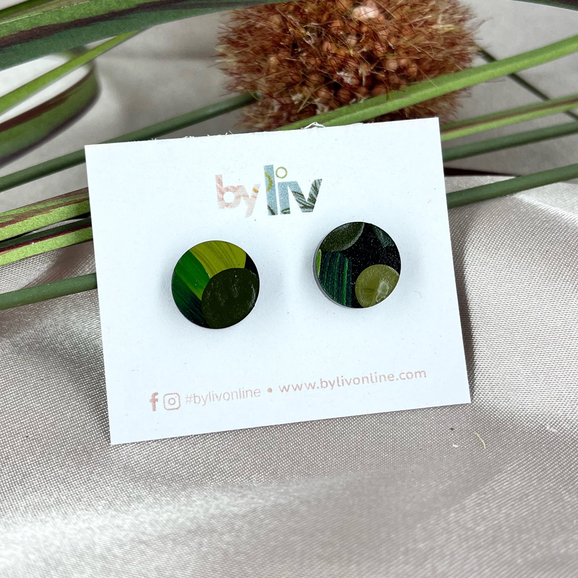 Verdant Soul Stud Earrings