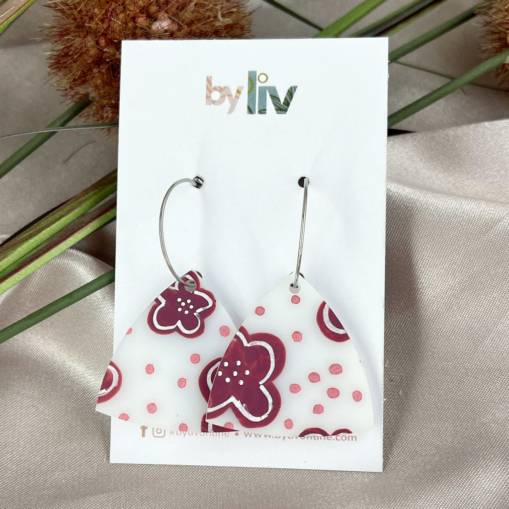 Wildflower Fields - Statement Fan Hoops