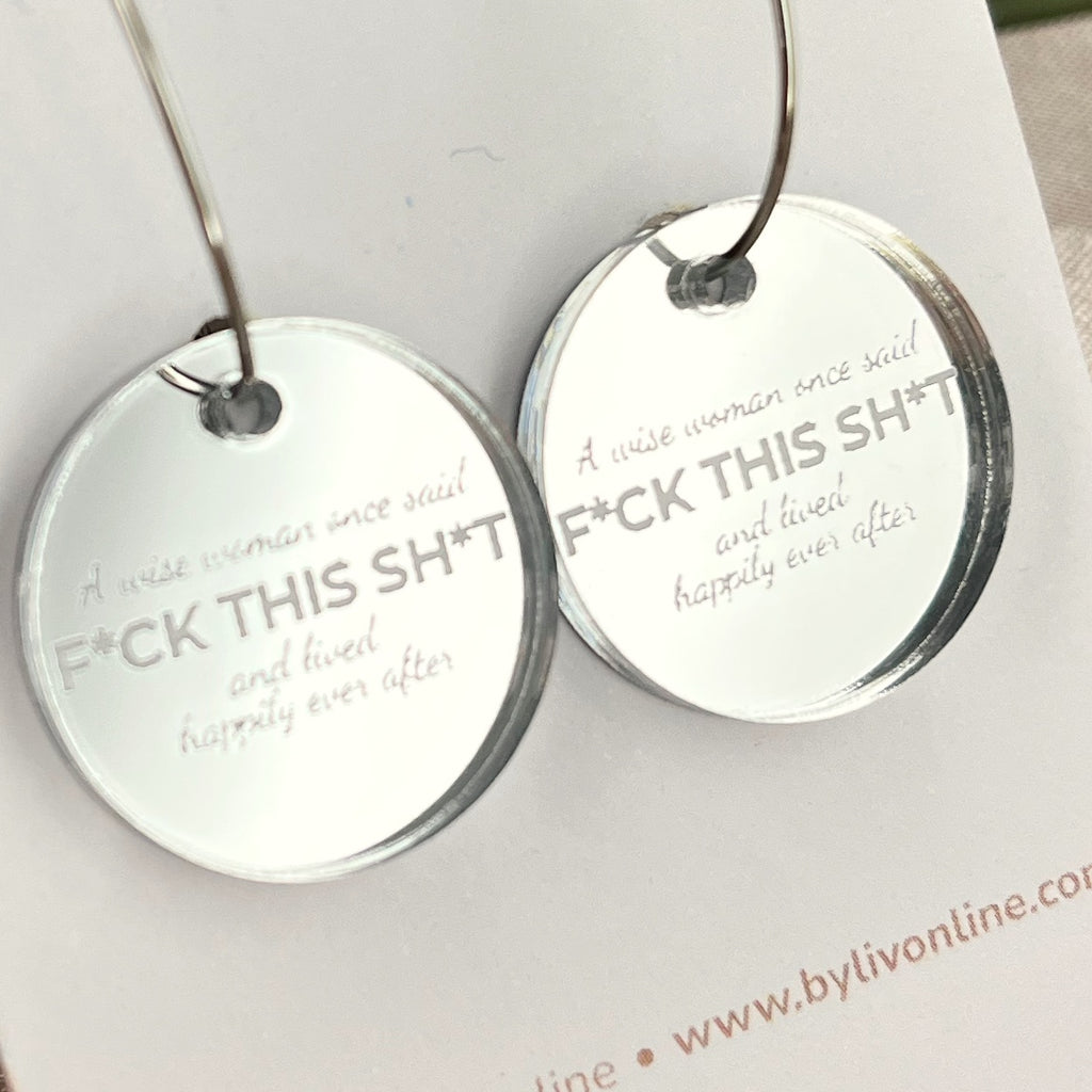 FCK THIS SHT Earrings – The Unfiltered Collection