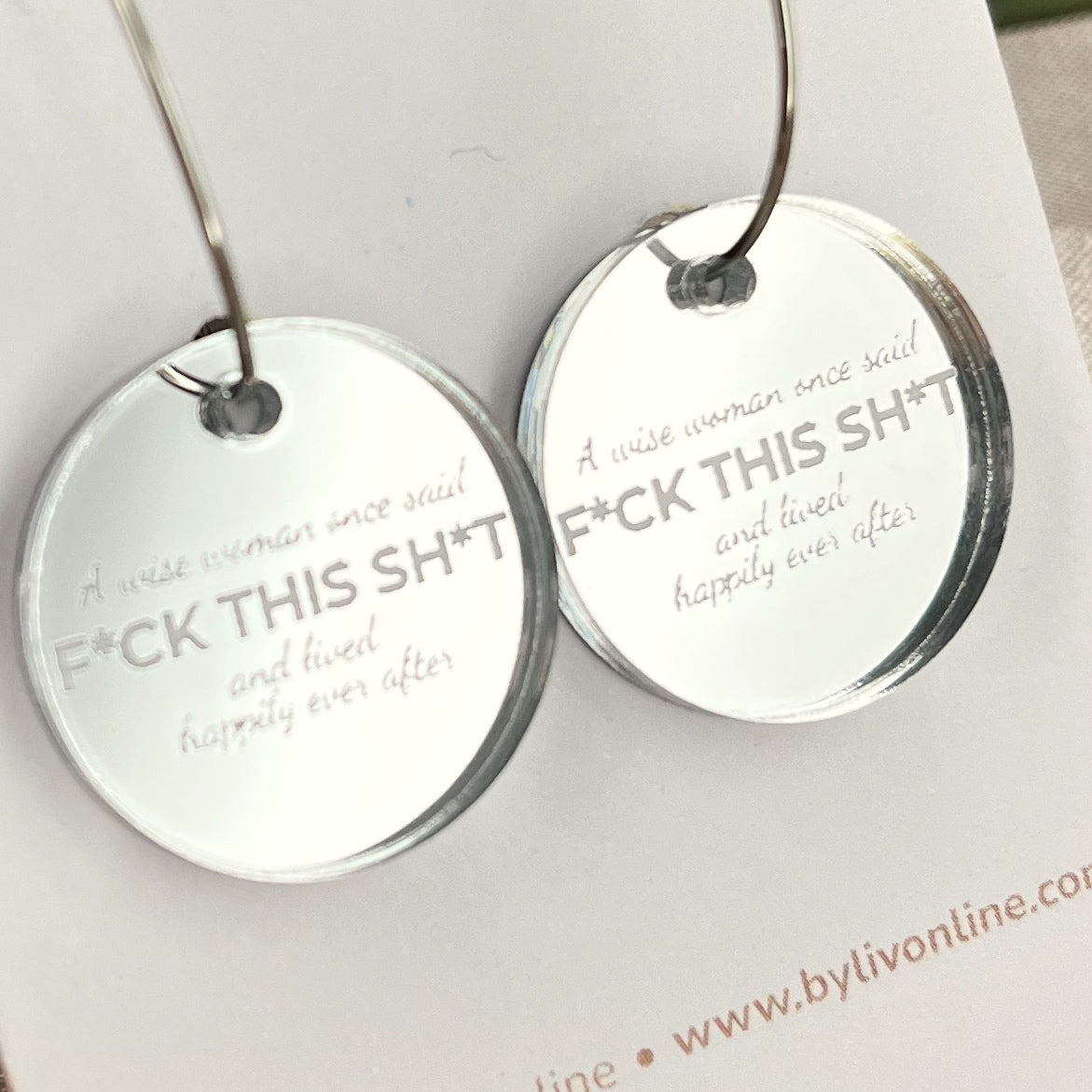 FCK THIS SHT Earrings – The Unfiltered Collection