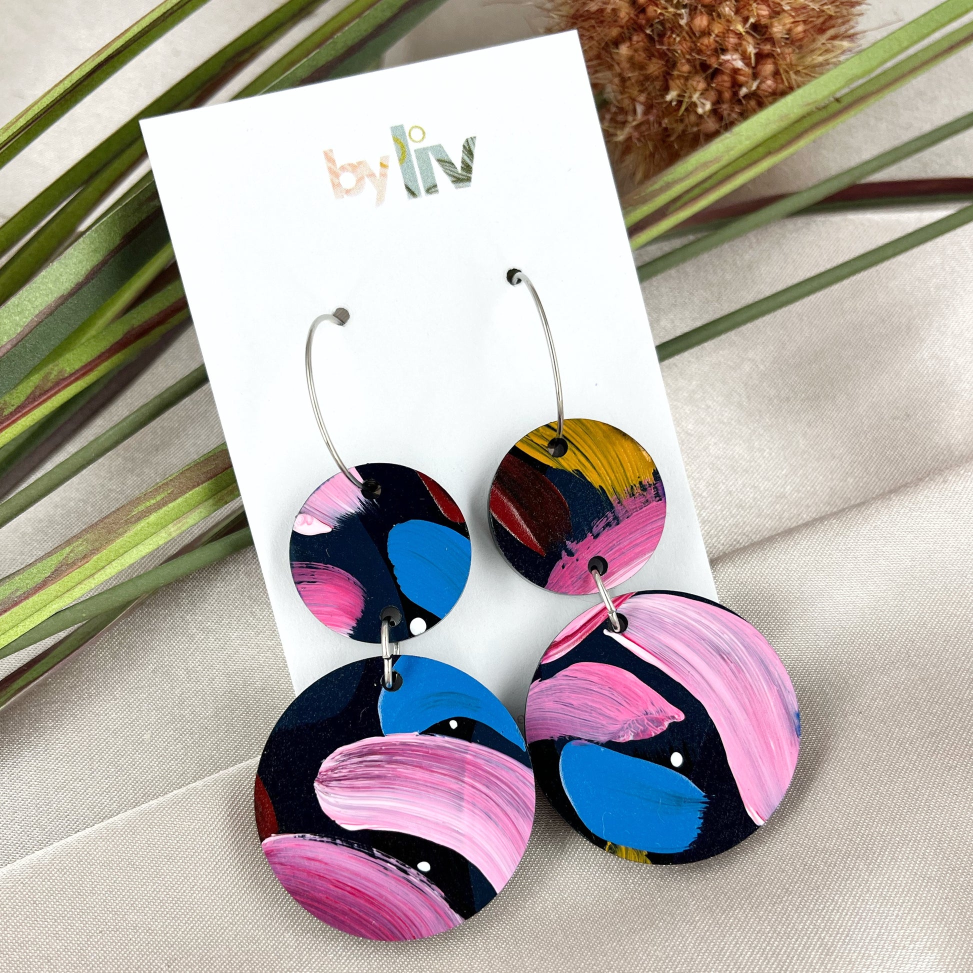 Bold Intentions – Double Drop Hoop Earrings