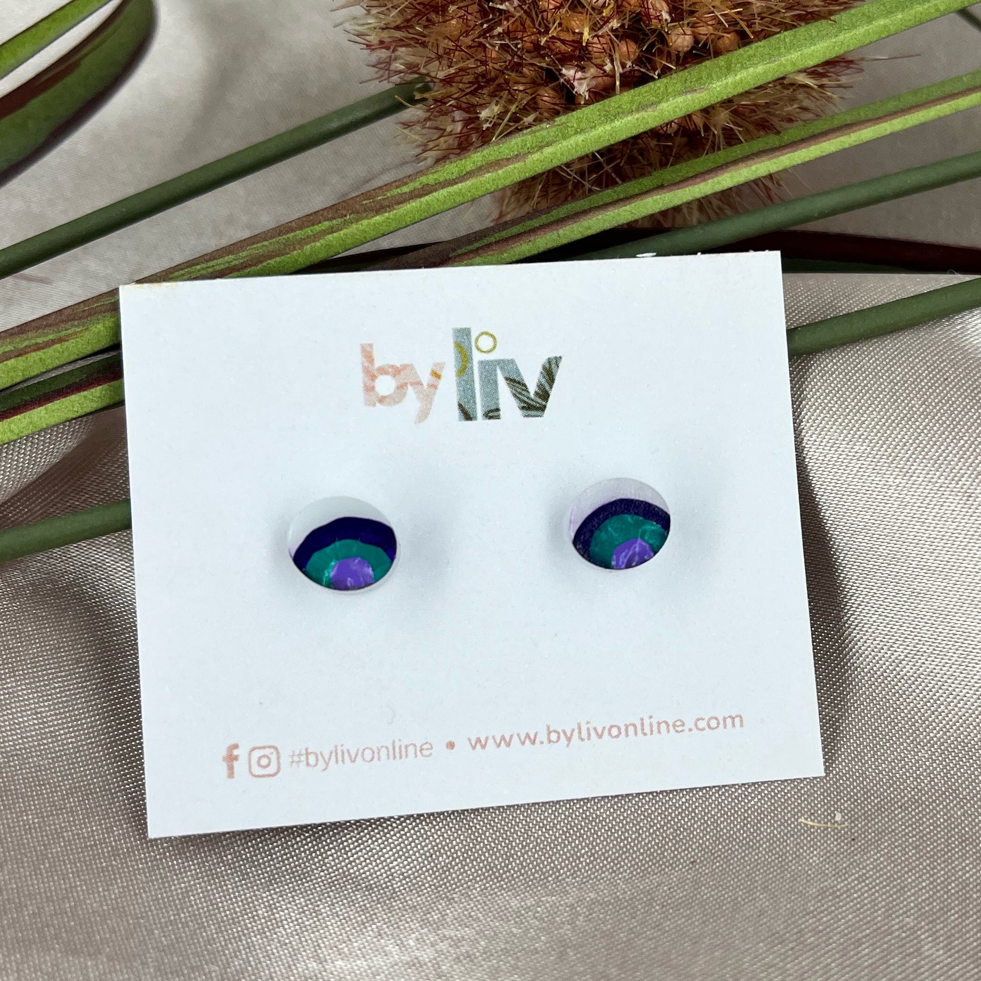 Painted Petals Petite Studs