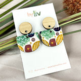 Rustic delights - Scallop Dangle Earrings