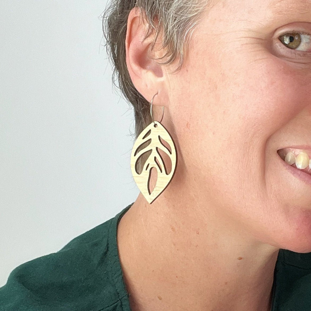 Bamboo Leaf Dangles - By Liv