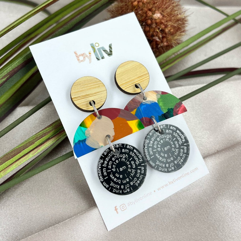 Confetti Garden - Affirmation Dangles - By Liv