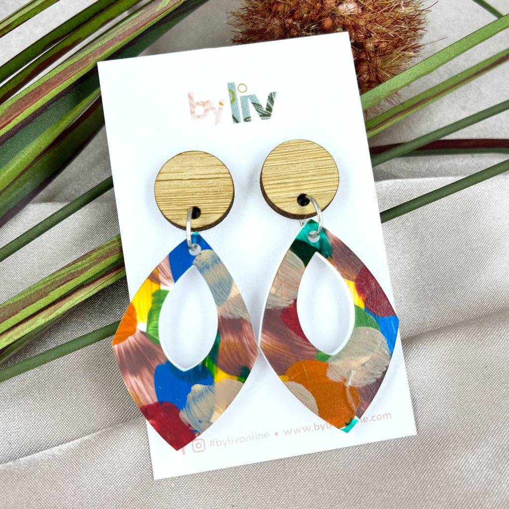 Confetti Garden - Luxe Leaf Dangles - By Liv