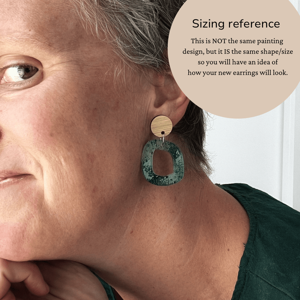 Confetti - Small Abstract Dangle Earrings - By Liv