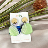 Cool mint: Dangle earrings