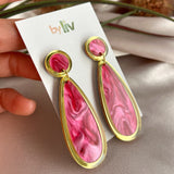 CHOOSE YOUR STYLE: Hot Pink marble glam drops