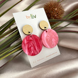 CHOOSE YOUR COLOUR: Marble dangles - medium