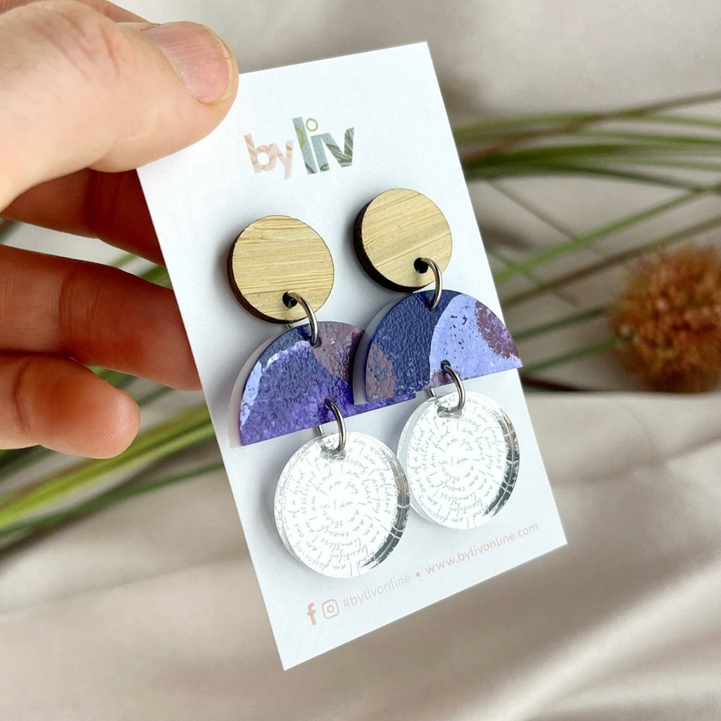 Lavender Fields - Affirmation Dangles - By Liv