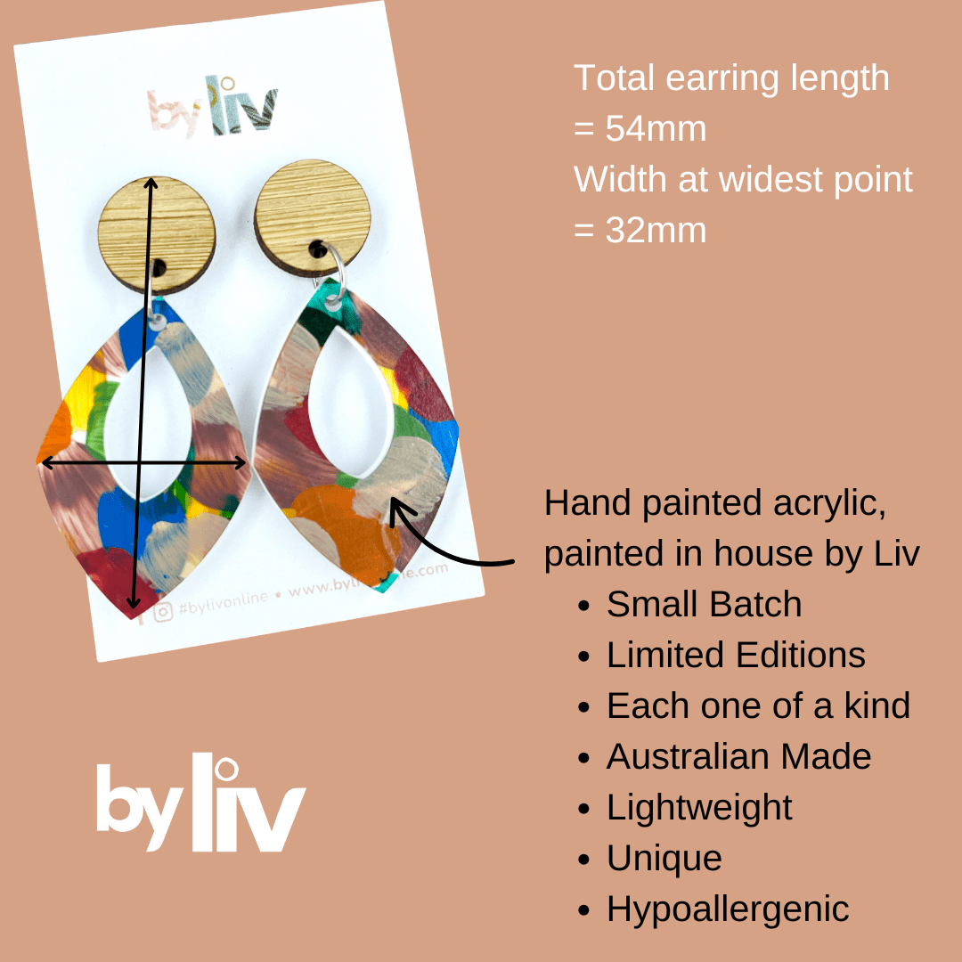 Lavender Fields - Luxe Leaf Dangles - By Liv