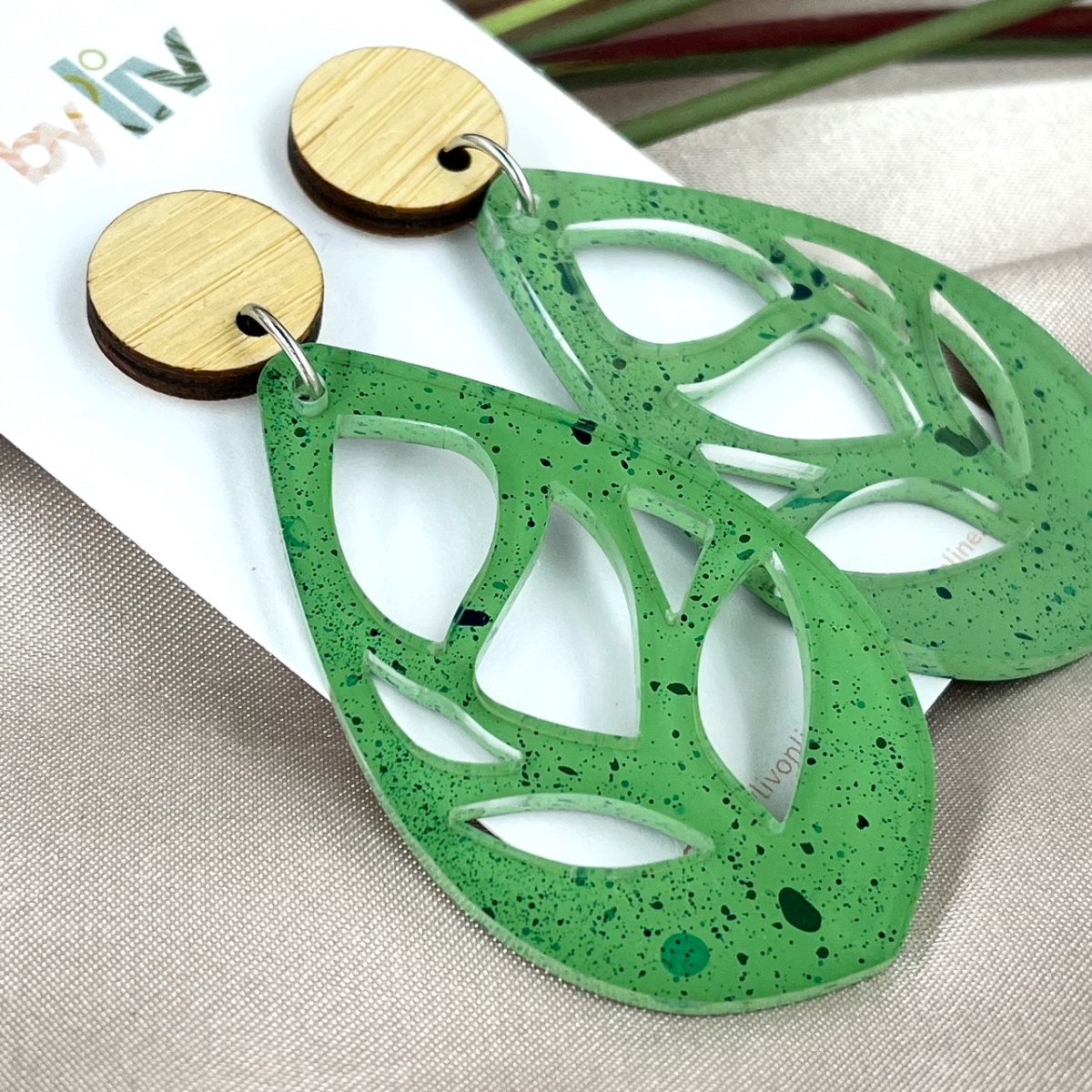 Leaflight Dangles – Limited Edition Green Speckle - By Liv