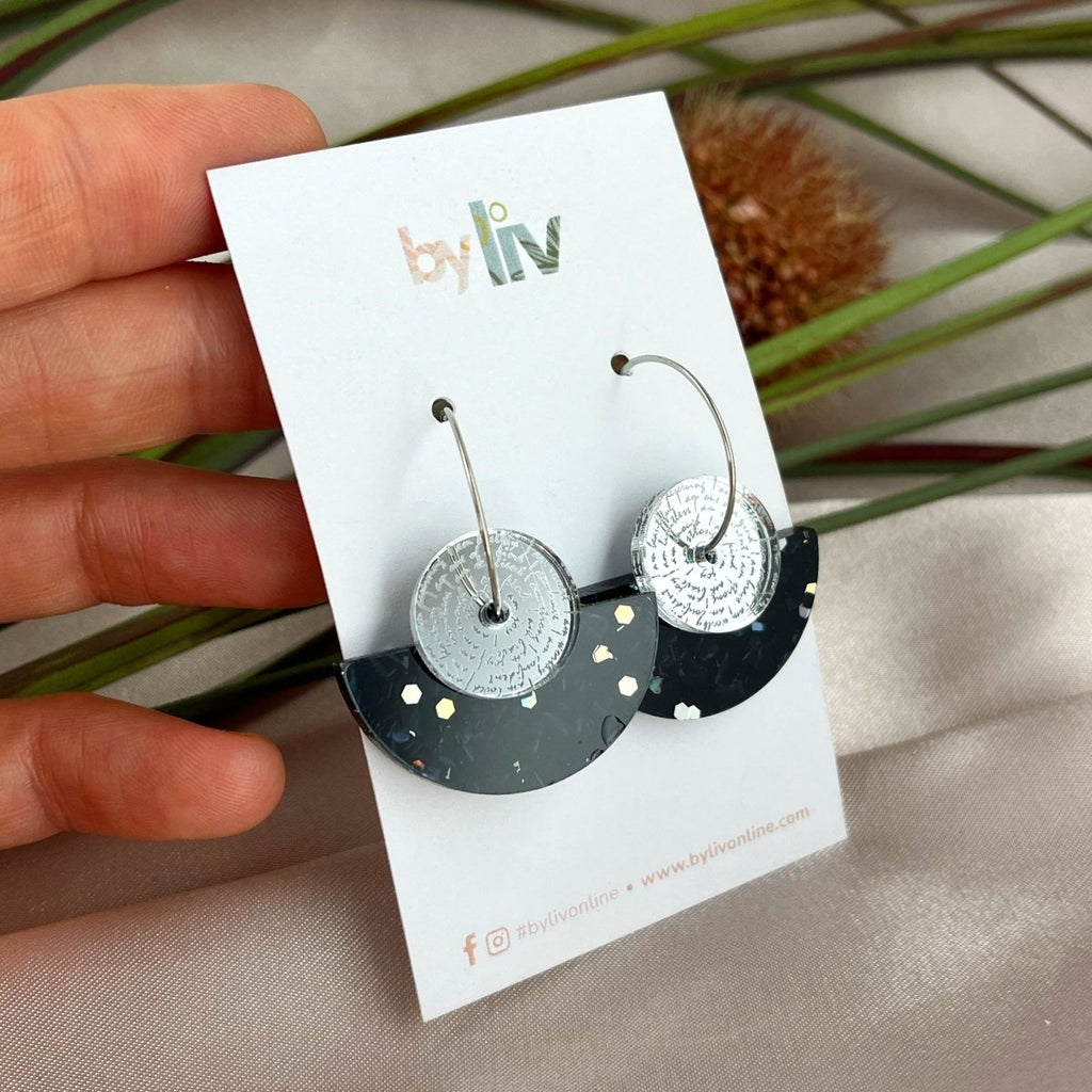 Midnight Magic - Aztec Affirmation Dangles - By Liv