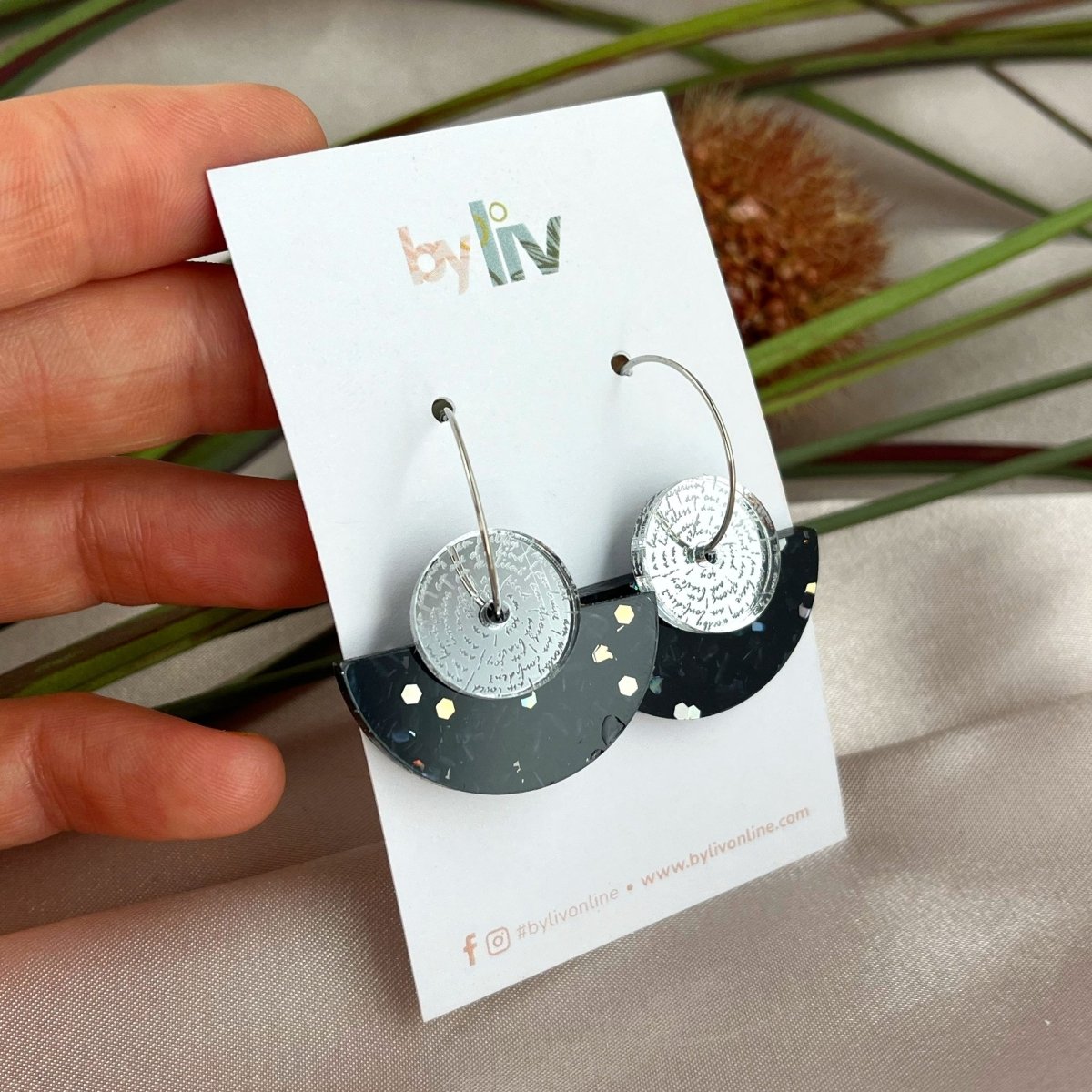 Midnight Magic - Aztec Affirmation Dangles - By Liv