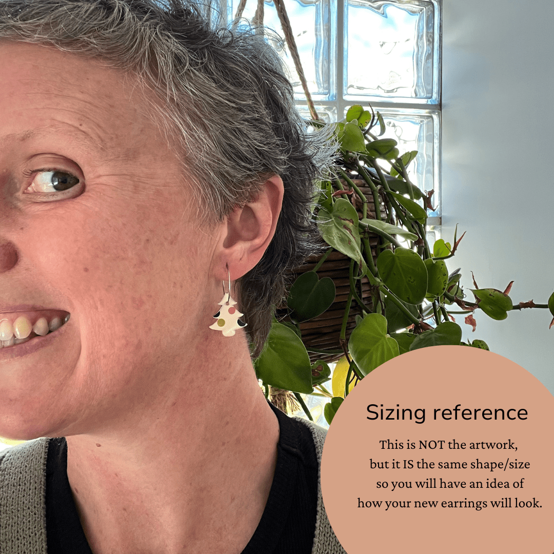 Midnight Magic – Petite Classic Christmas Tree Earrings - By Liv