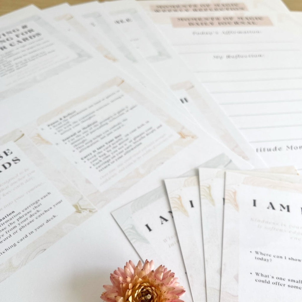 Moments of Magic: Daily Affirmation Card Deck + Journal Pages (Self - Care for Women) - By Liv