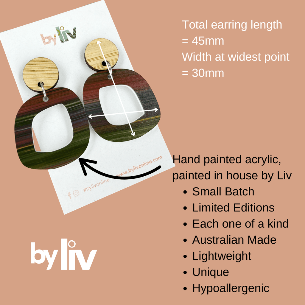 Mulled Magic - Small Abstract Dangle - By Liv