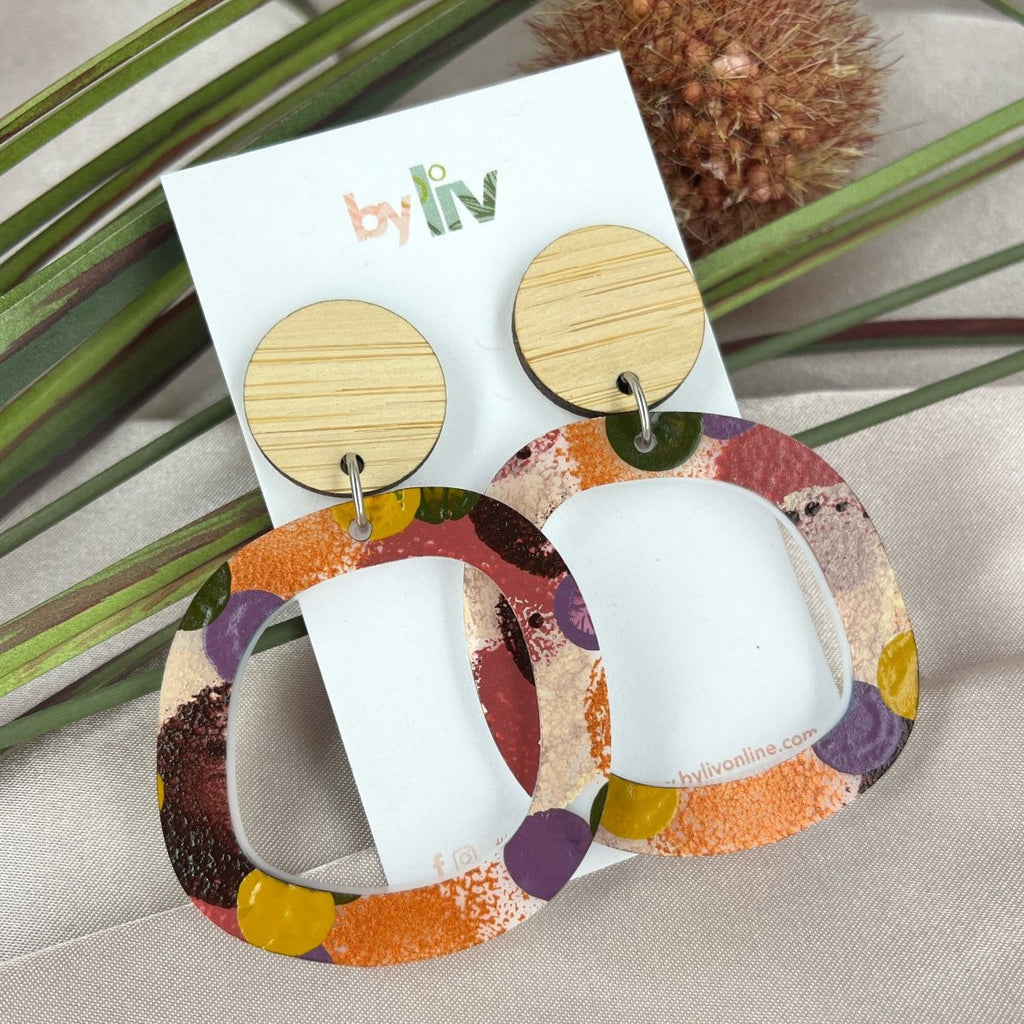 Mulled Magic - Statement Abstract Dangles - By Liv