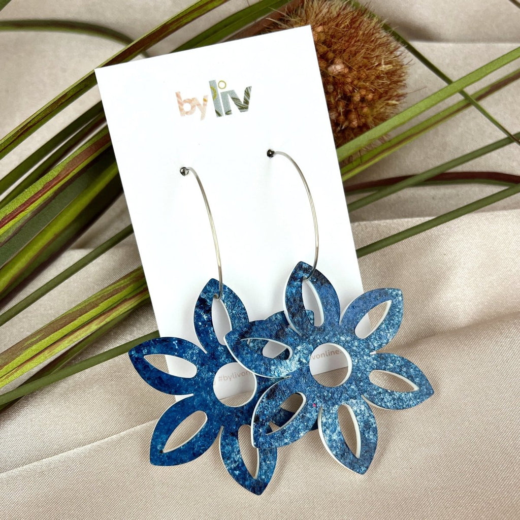 Navy Moods - Statement Bloom - By Liv