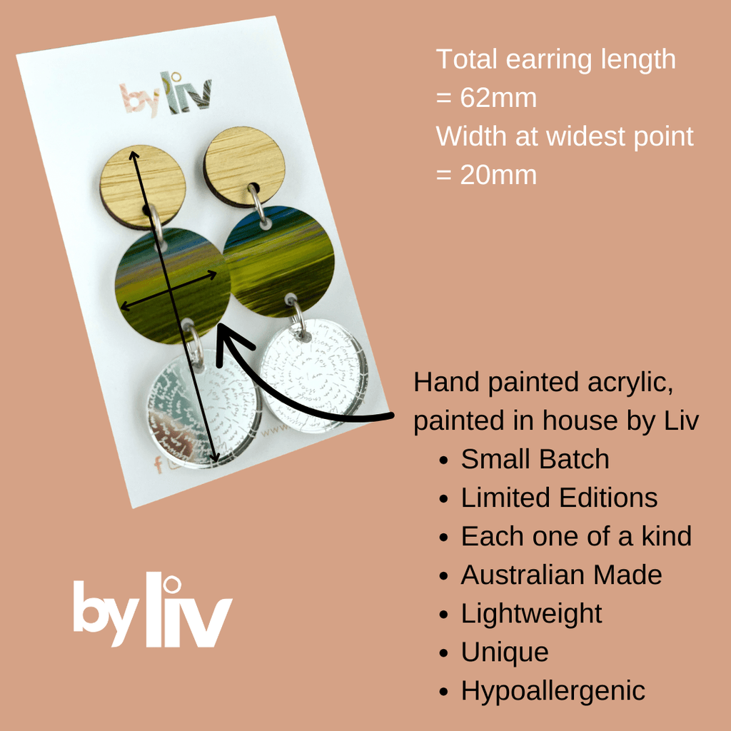 Ocean Dip - Affirmation Dangles - By Liv