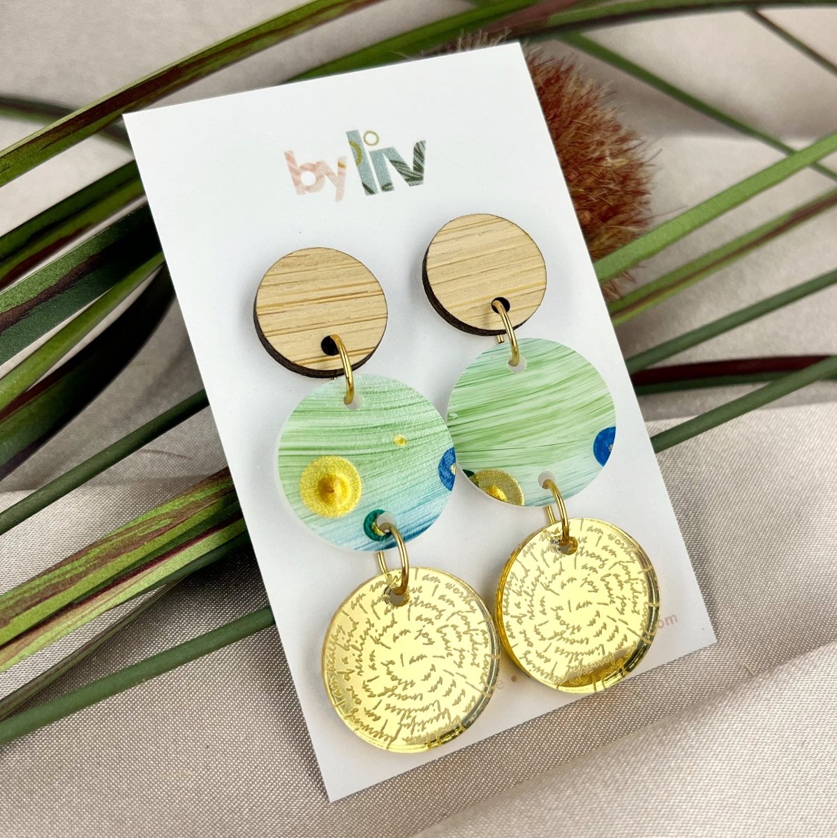 Ocean Dip - Affirmation Dangles - By Liv