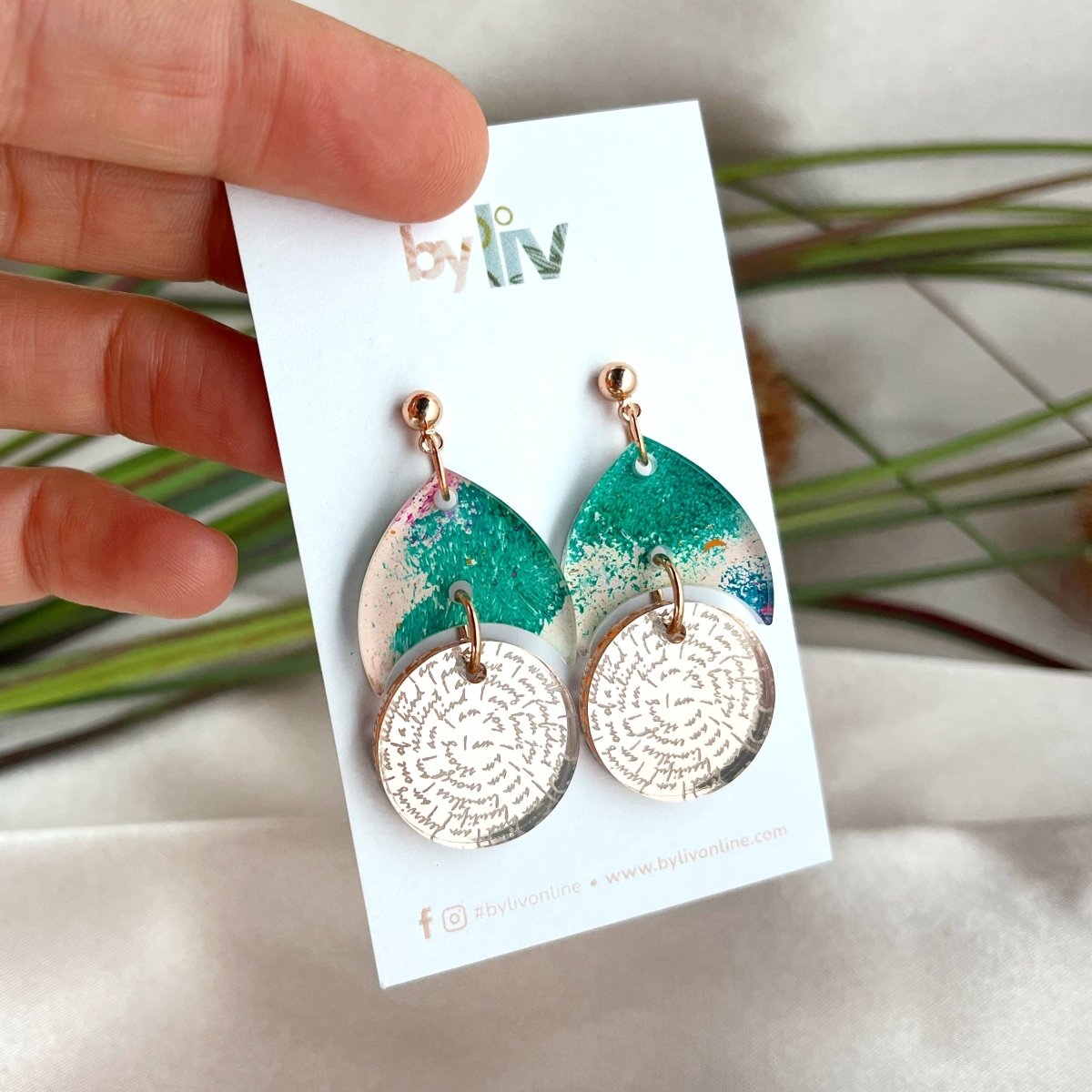 Pink Party – Affirmation Earrings - By Liv