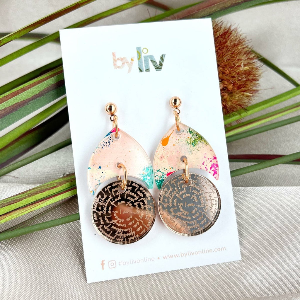 Pink Party – Affirmation Earrings - By Liv