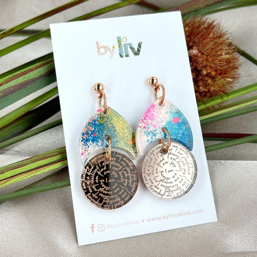Pink Party – Affirmation Earrings - By Liv