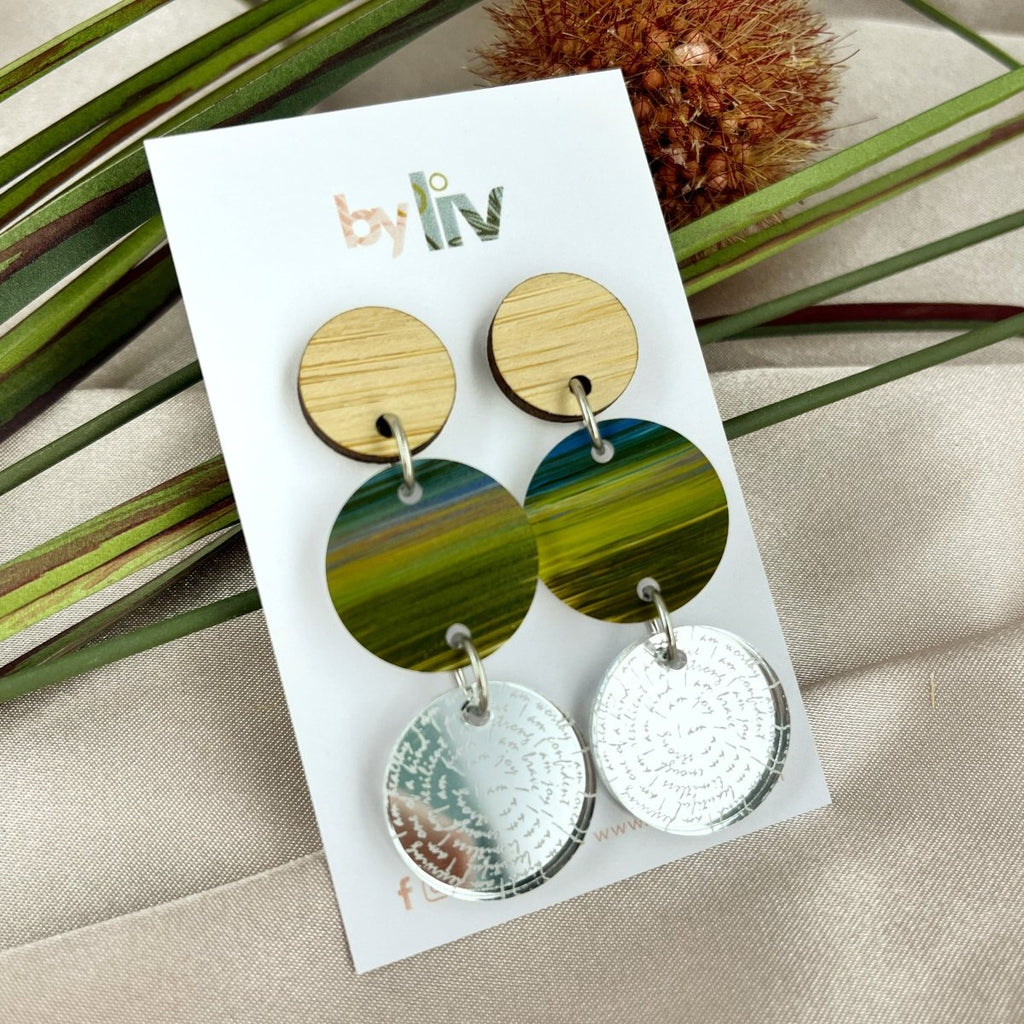 Rainforest Walk - Affirmation Dangles - By Liv