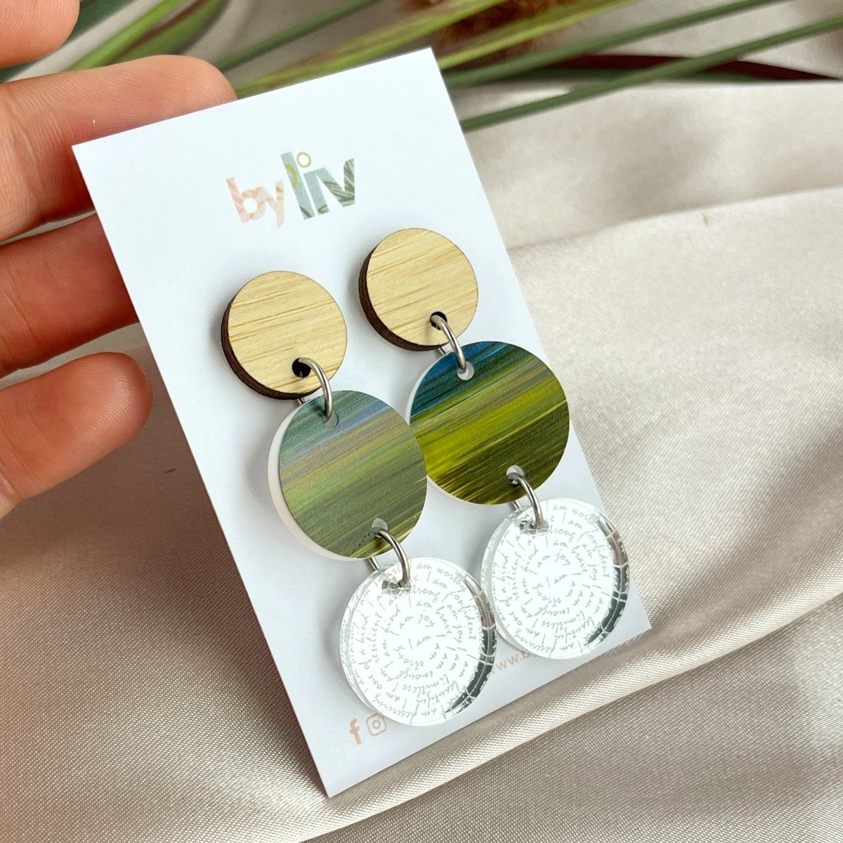 Rainforest Walk - Affirmation Dangles - By Liv