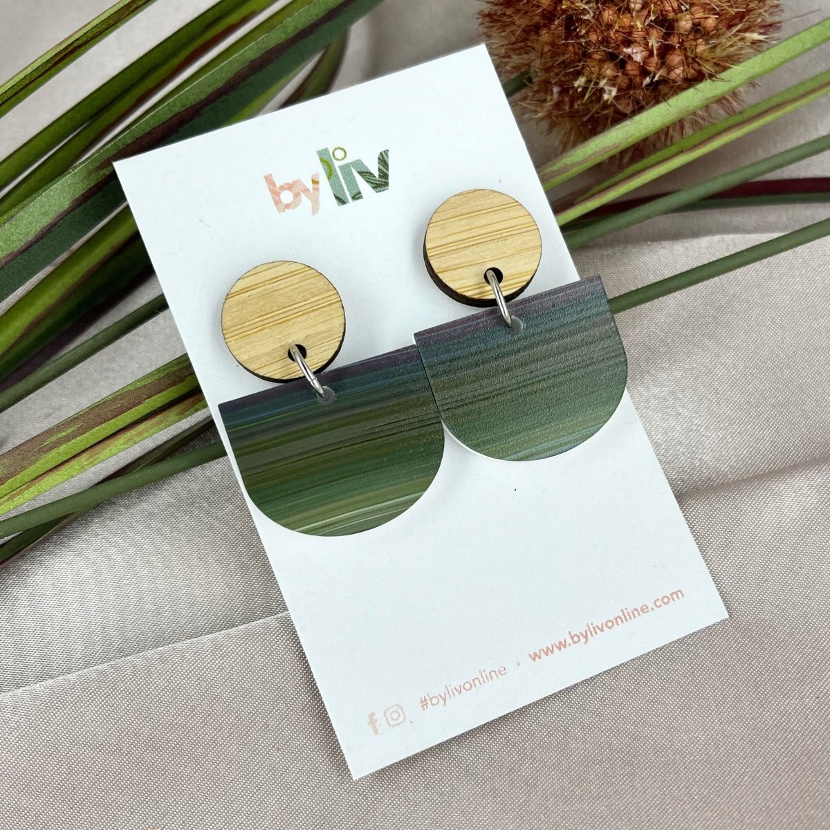 Rainforest Walk - Scallop Dangles - By Liv