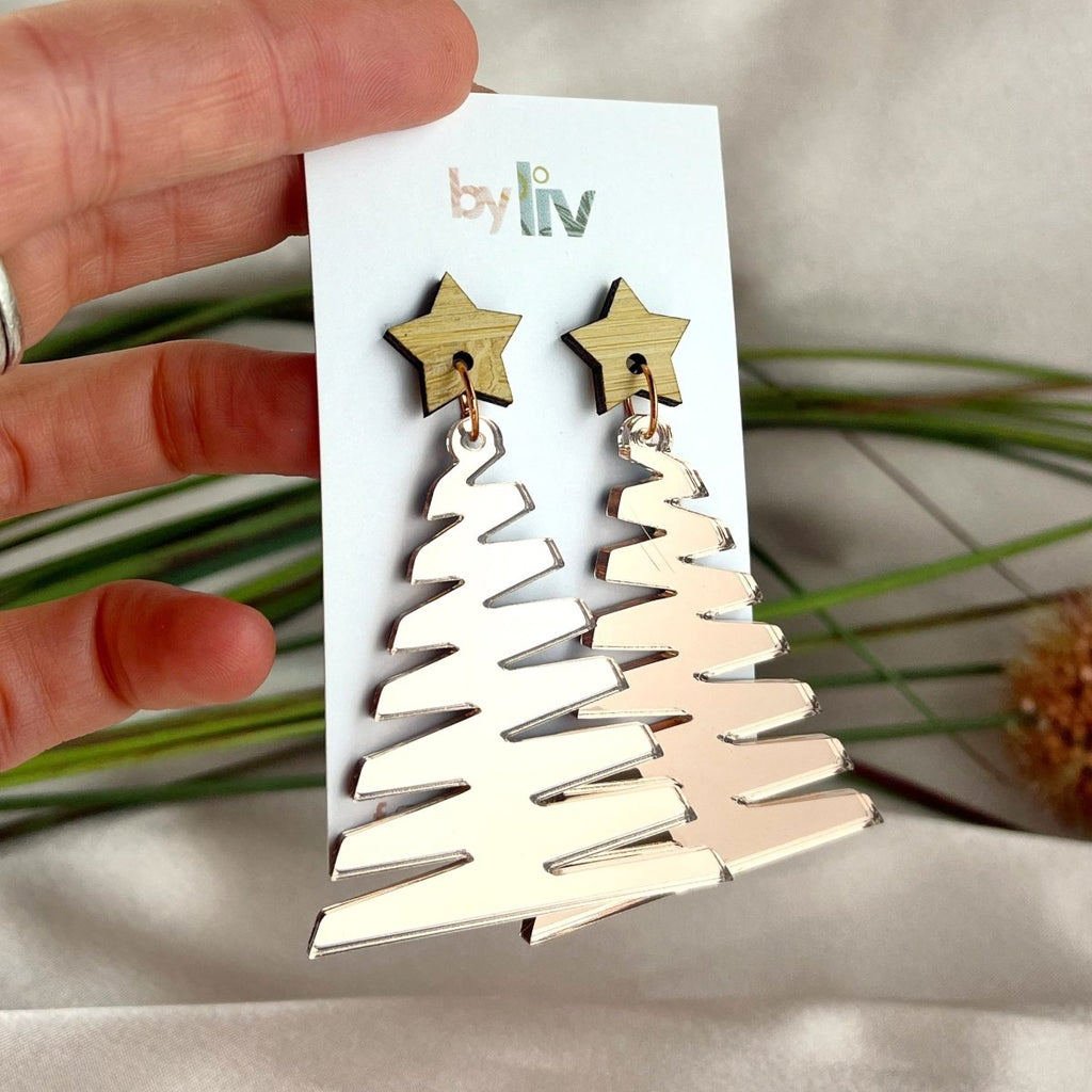 Starlit Pines – Statement (Rose Gold Mirror) - By Liv