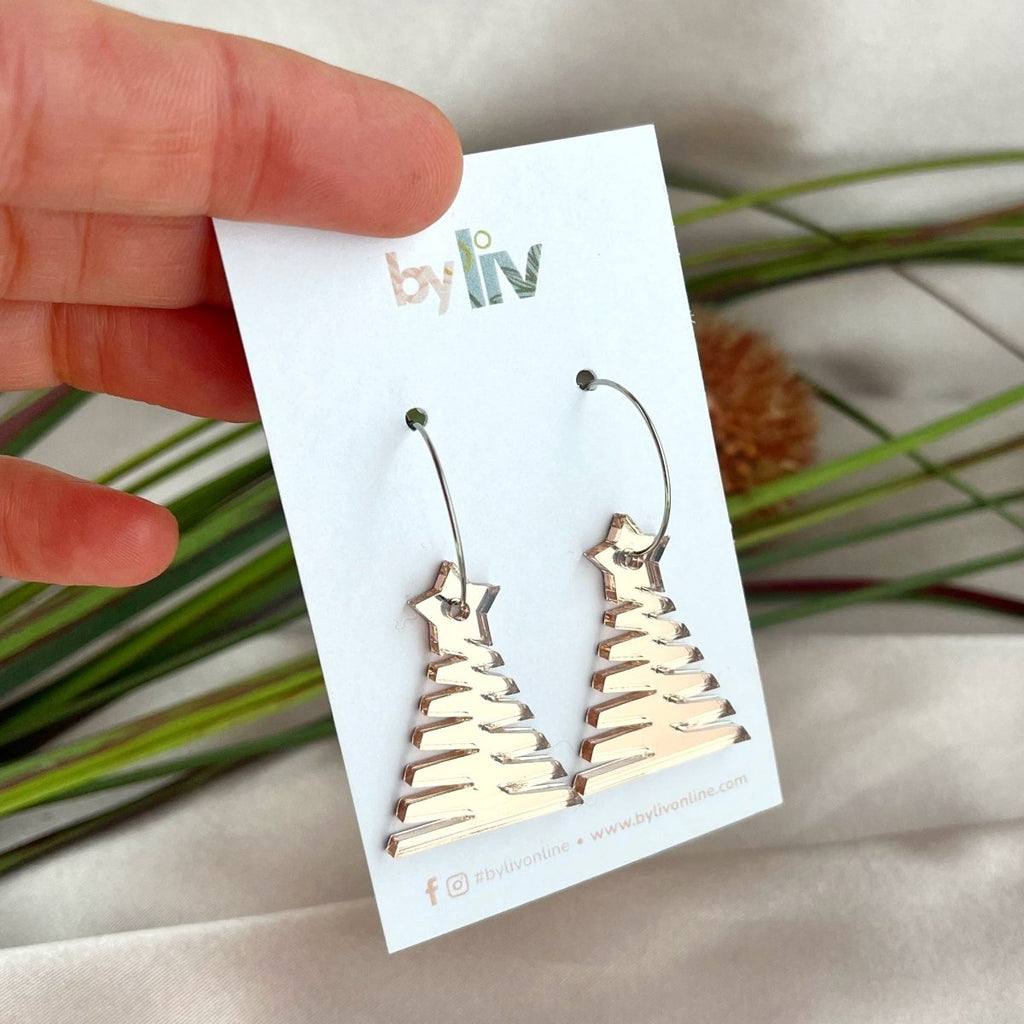 Twinkle Trees – Petite (Rose Gold Mirror) - By Liv
